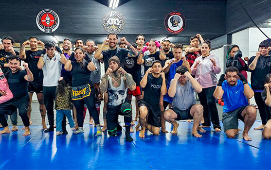 Dojo de artes marciales y sus campeones